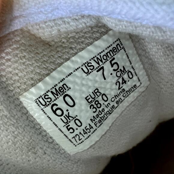 Vans Old Skool White Double Lite Gum Sole Sneakers Size‎ M6 W7.5 - Picture 8 of 9